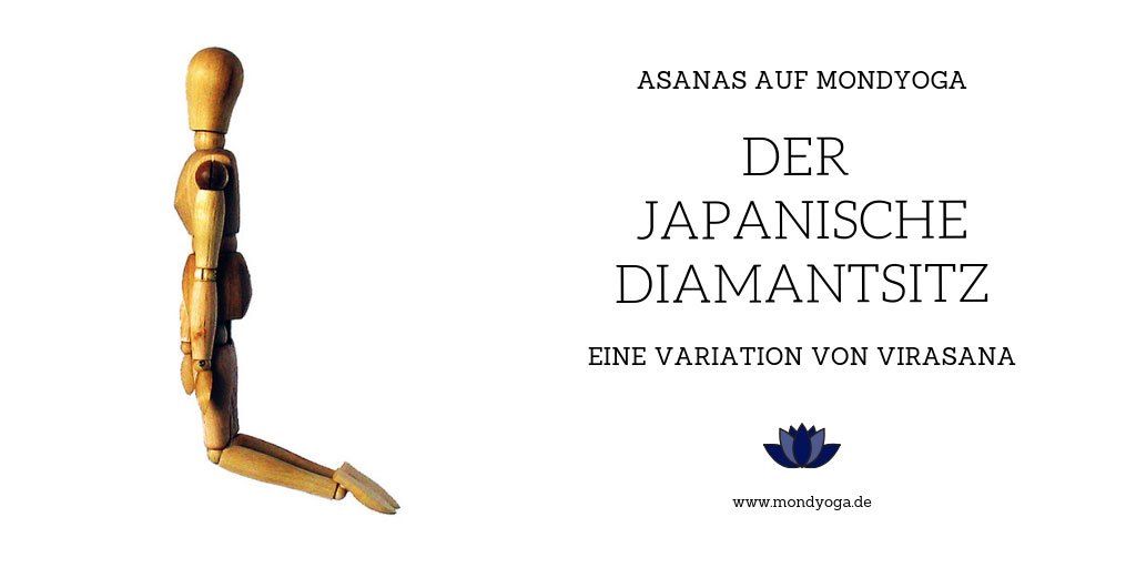Japanischer Diamantsitz eine Variation von Virasana