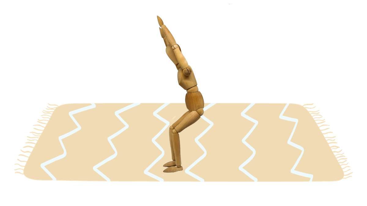 Der Stuhl (Utkatasana) - Stärkt deinen Willen und deine Beine