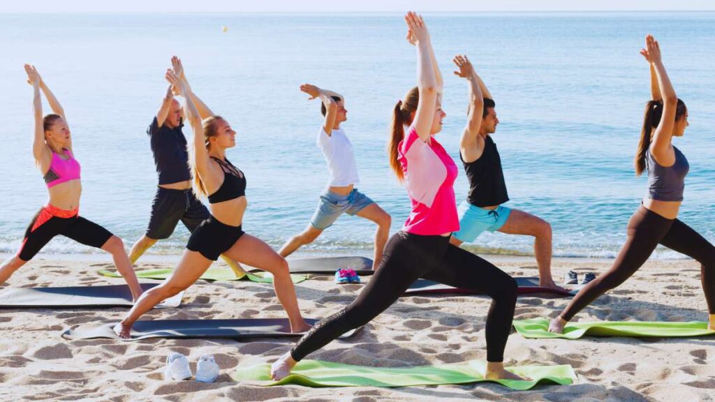 Reisen und Yoga