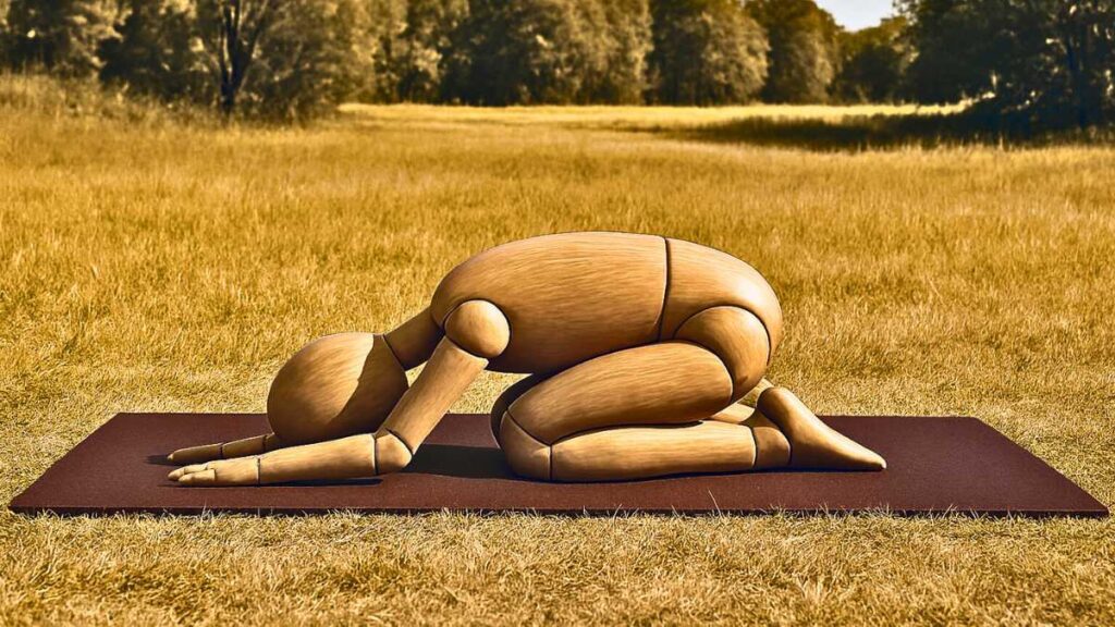 Balasana in der Natur