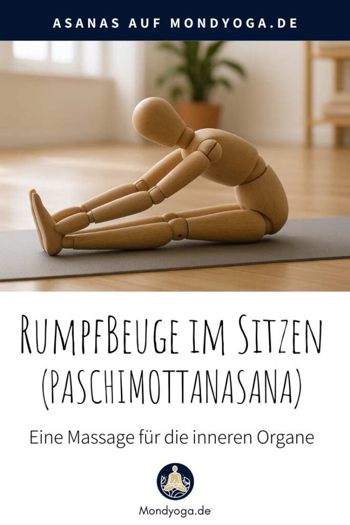 Die Rumpfbeuge im Sitzen (Paschimottanasana) hält den Rücken elastisch und massiert die inneren Organe Die Rumpfbeuge im Sitzen (Paschimottanasana)