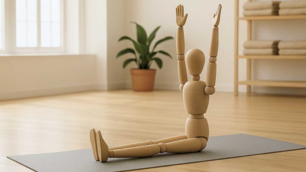 Die Rumpfbeuge im Sitzen 1. Figur