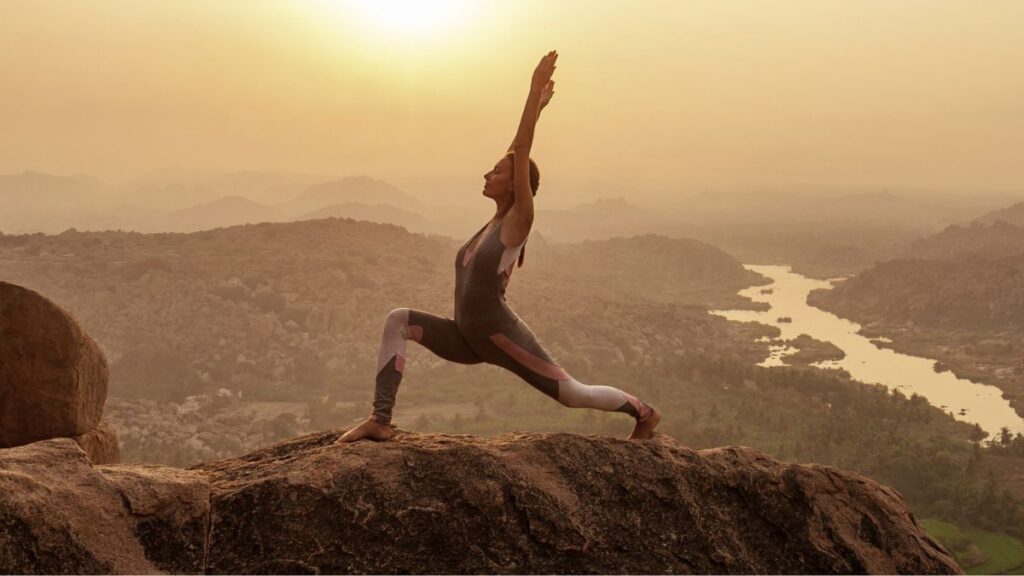 Sonnengruß und Yogapause