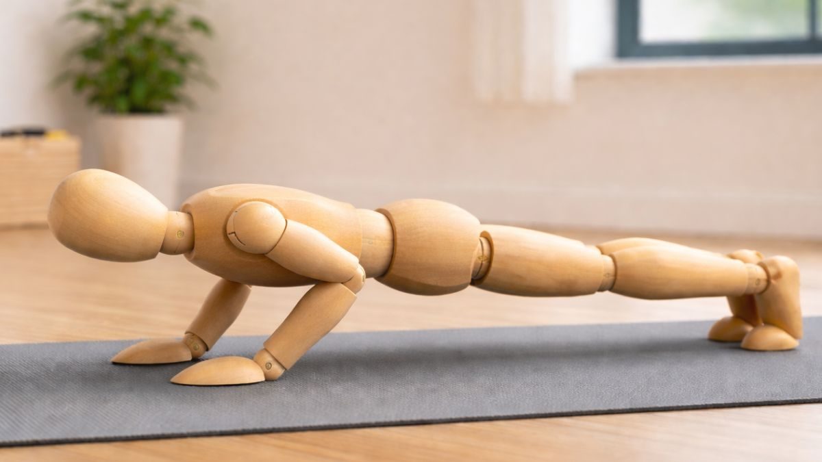 Liegestütz (Chaturanga Dandasana) - Die viergliedrige Stockhaltung
