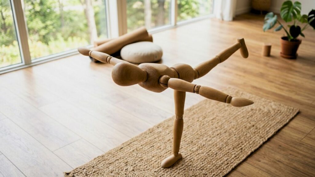 Krieger Flieger vimanasana