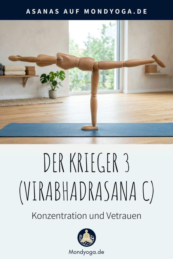 Der Krieger 3 (Virabhadrasana C) und der Flieger (Vimanasana)