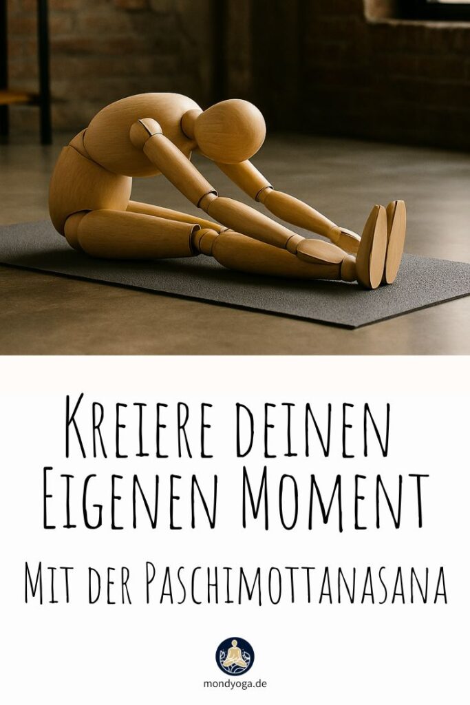 Vorbeuge im sitzen ein moment der inneren sammlung