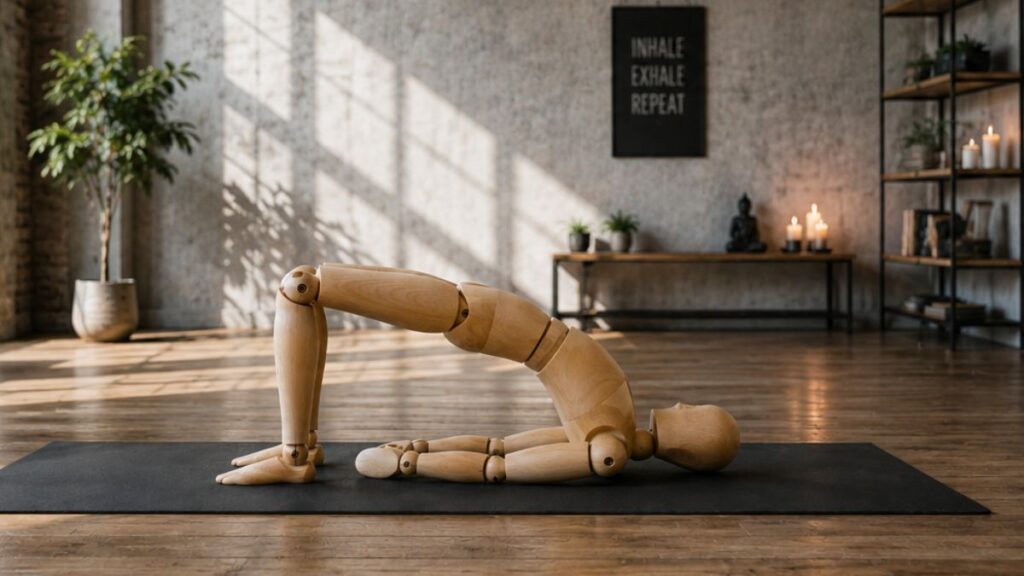 Mabon und Yoga Schulterbrücke