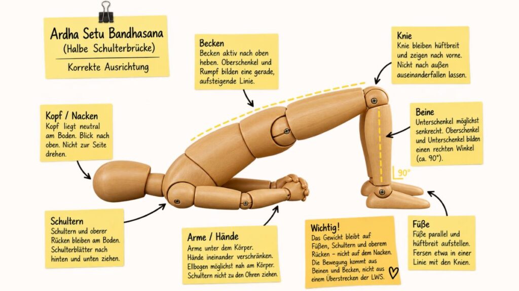 Schulterbrücke Ardha Setu Bandhasana